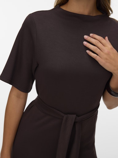Jurken korte mouw bruin VERO MODA