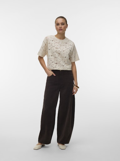 T-shirts korte mouw beige VERO MODA