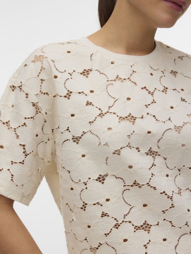T-shirts korte mouw beige VERO MODA
