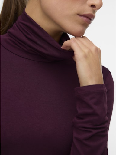 T-shirts lange mouw bordeaux VERO MODA