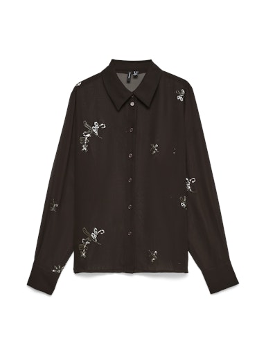 Blouses lange mouw bruin VERO MODA