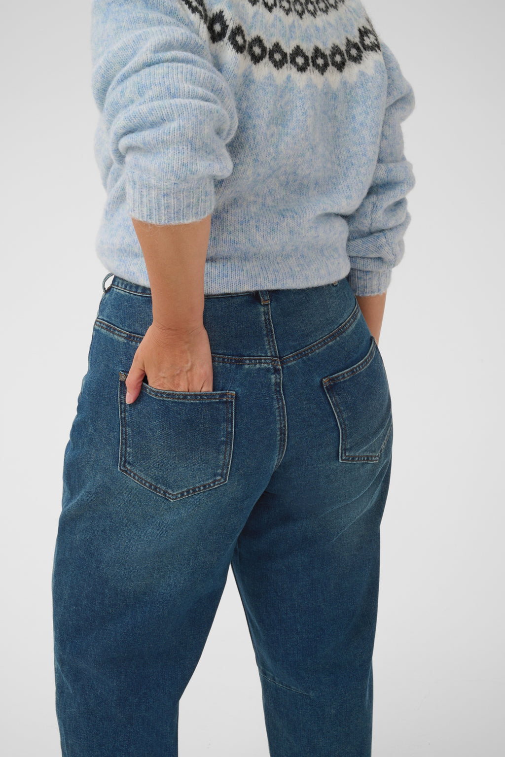 Jeans blauw Kaffe curve
