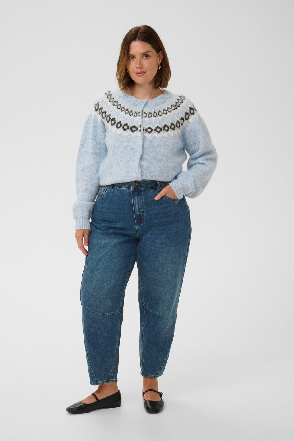 Jeans blauw Kaffe curve
