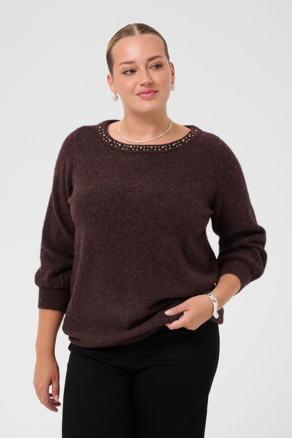 Pulls bruin Kaffe curve