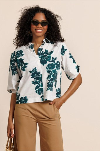 Blouses lange mouw beige Studio Anneloes