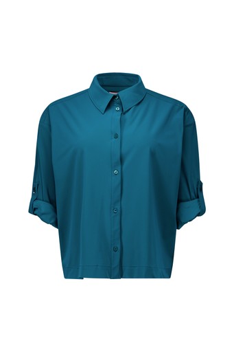 Blouses lange mouw blauw Studio Anneloes