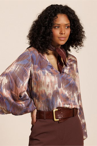Blouses lange mouw multicolor Studio Anneloes