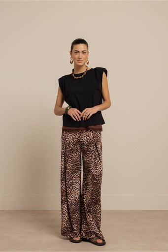 Blouses korte mouw zwart Studio Anneloes