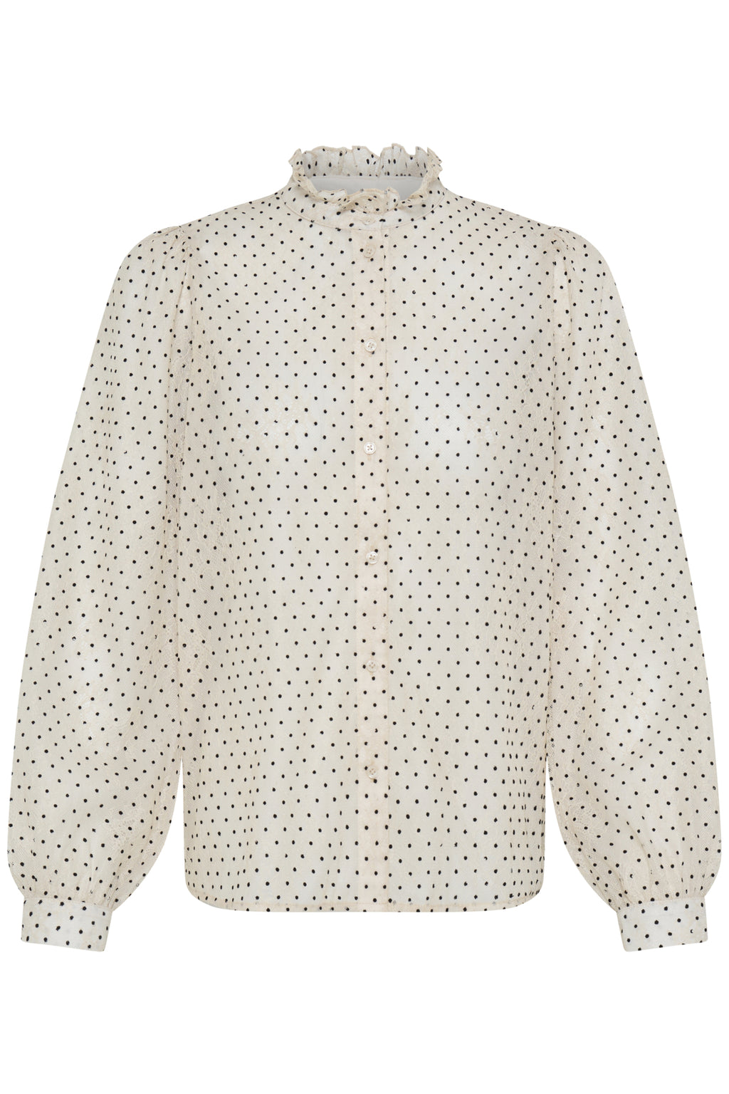 Blouses lange mouw wit Pulz Jeans