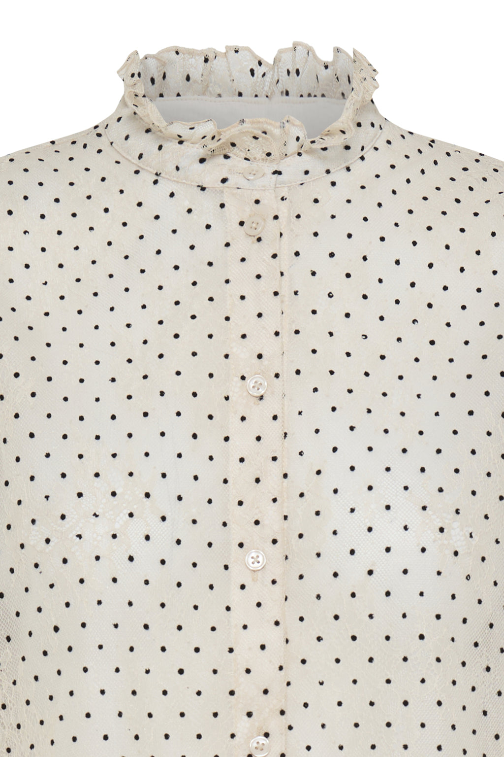 Blouses lange mouw wit Pulz Jeans