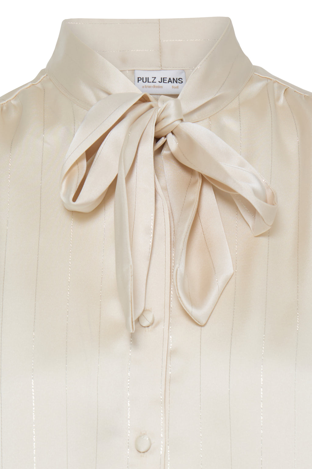 Blouses lange mouw beige Pulz Jeans