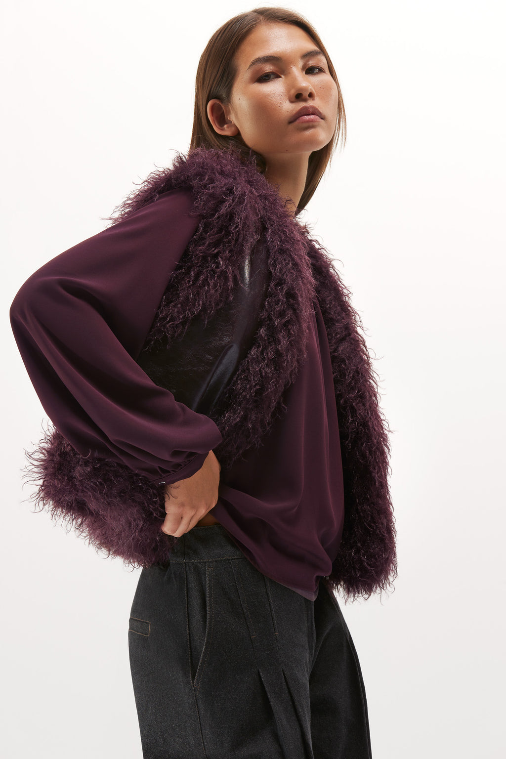 Blouses lange mouw bordeaux Senso
