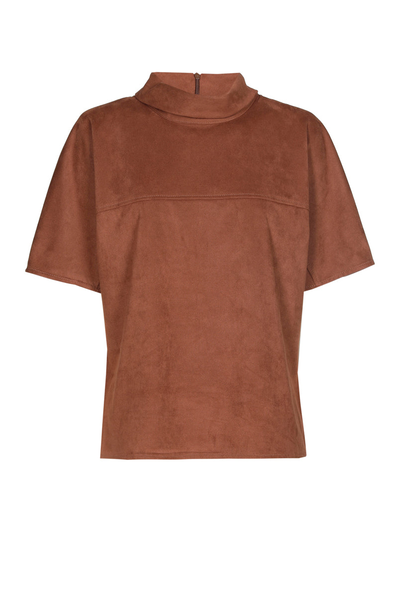 Blouses korte mouw bruin Marie Méro