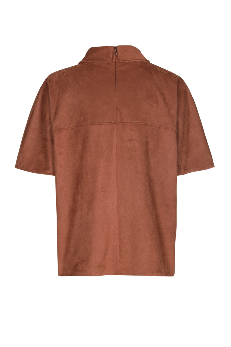 Blouses korte mouw bruin Marie Méro