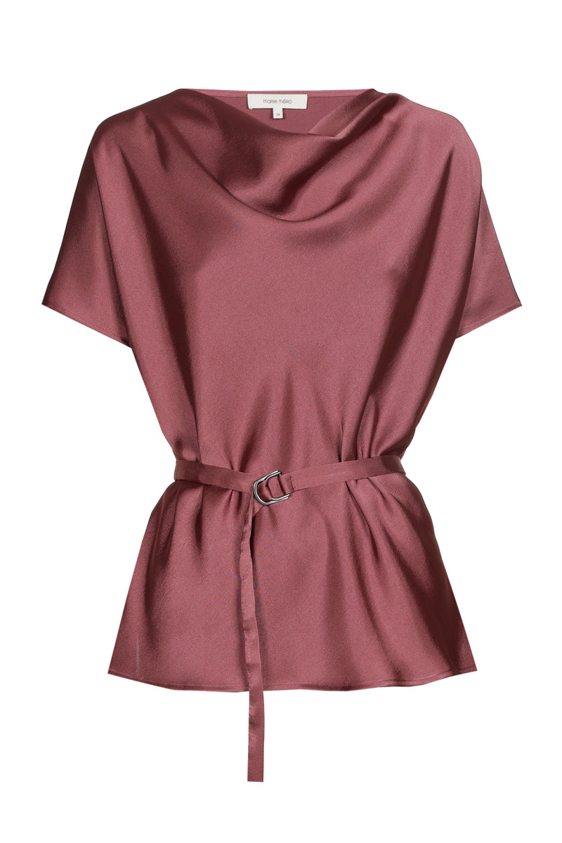 Blouses korte mouw bruin Marie Méro