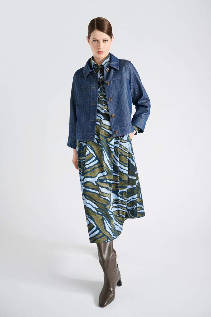 Blouses lange mouw blauw Marie Méro