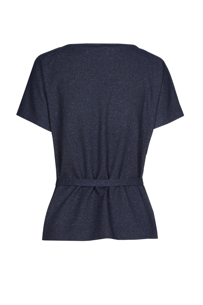 Blouses korte mouw navy Marie Méro