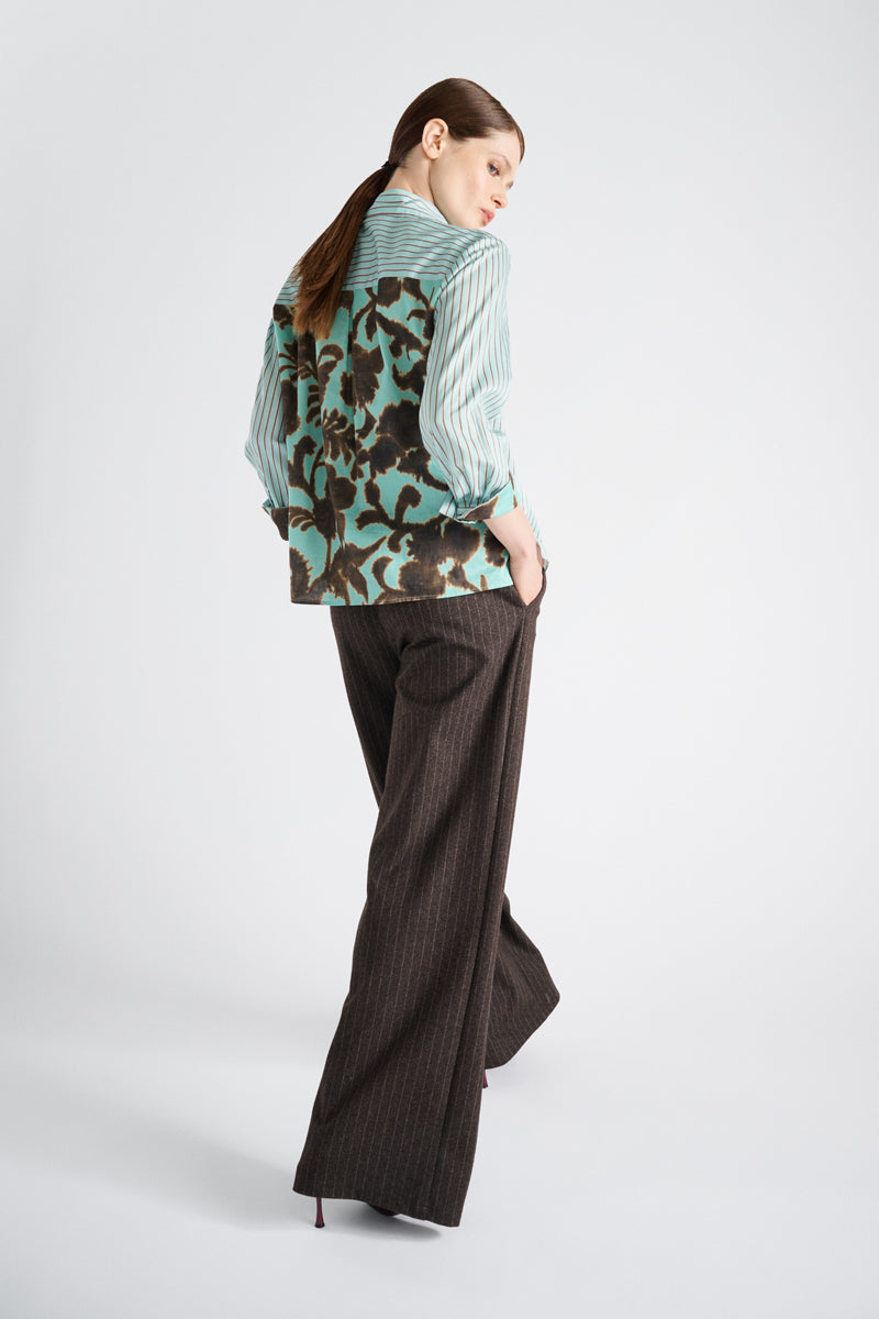 Blouses lange mouw blauw Marie Méro