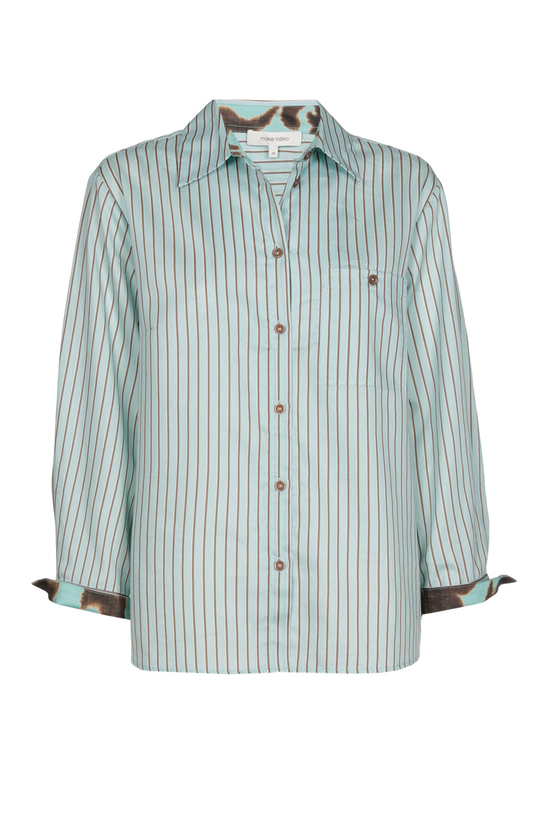 Blouses lange mouw blauw Marie Méro