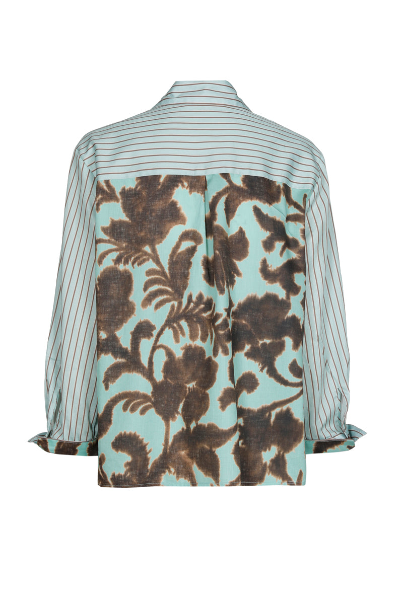 Blouses lange mouw blauw Marie Méro
