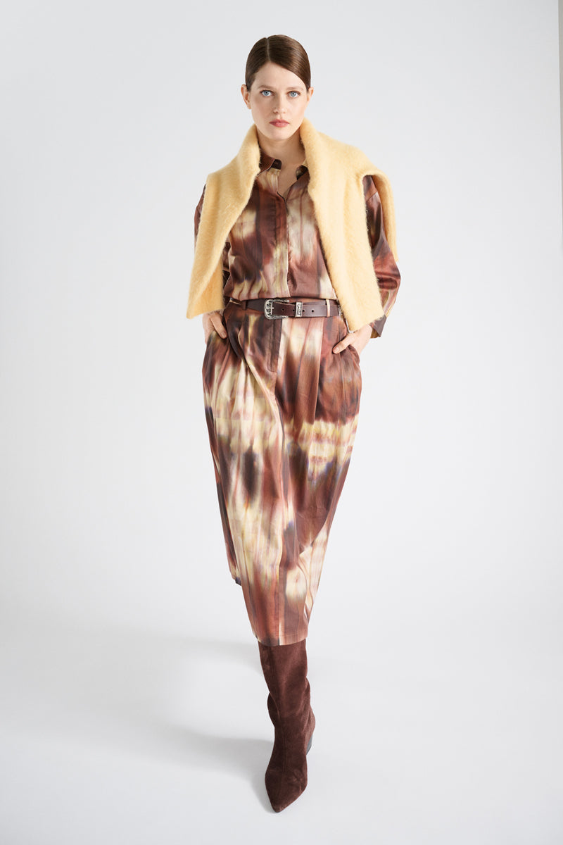 Blouses lange mouw bruin Marie Méro