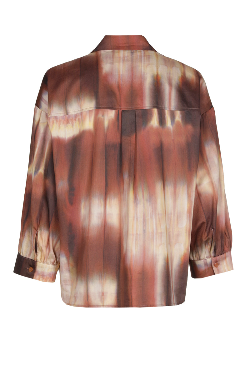 Blouses lange mouw bruin Marie Méro