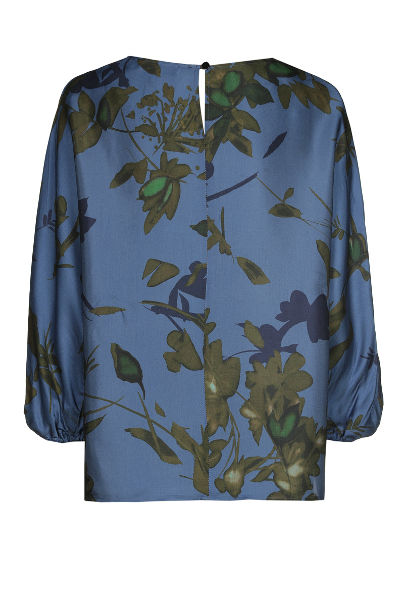 Blouses lange mouw blauw Marie Méro