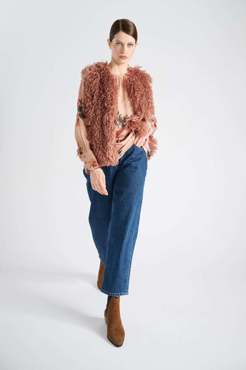 Blouses korte mouw roze Marie Méro