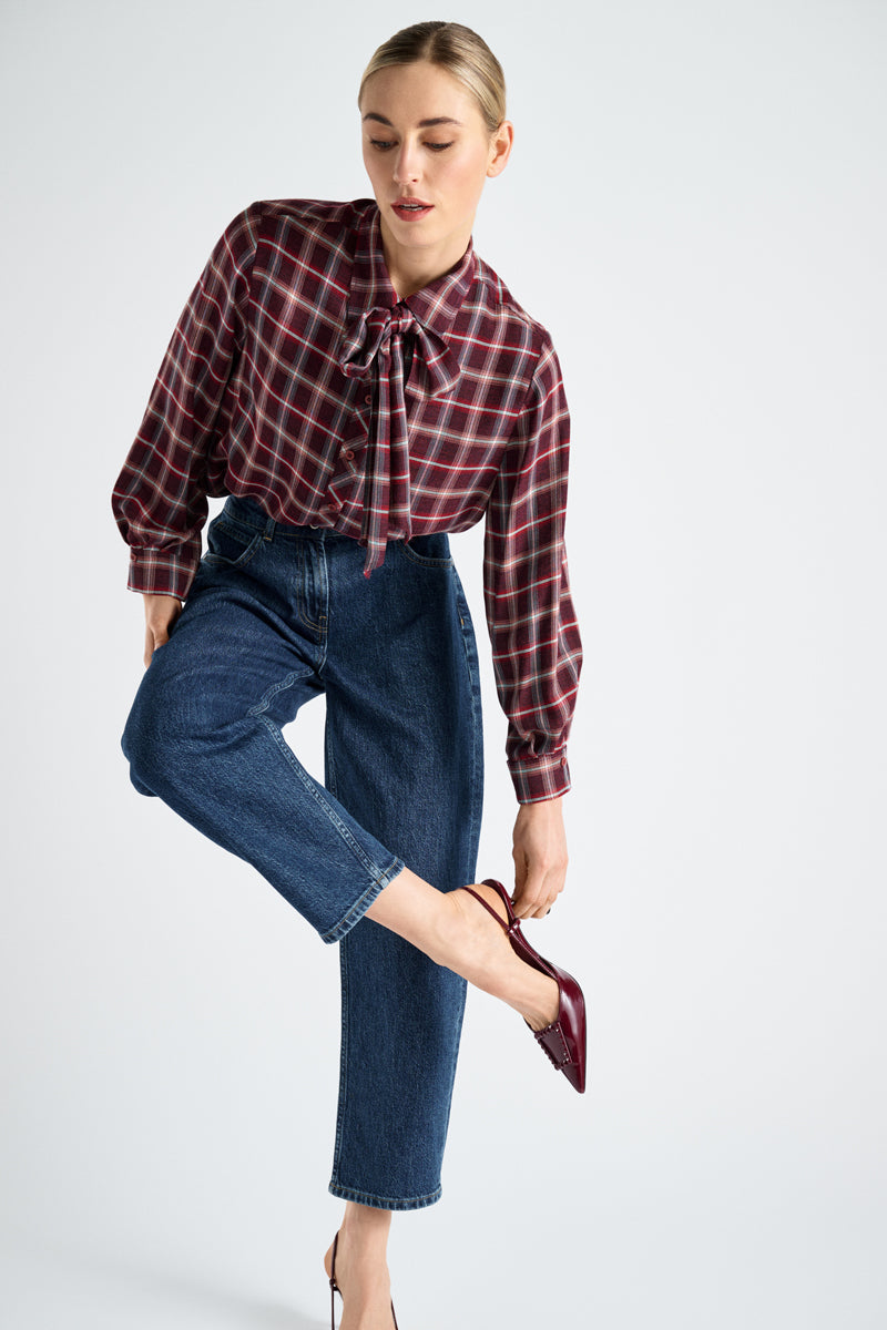 Blouses lange mouw bordeaux Marie Méro