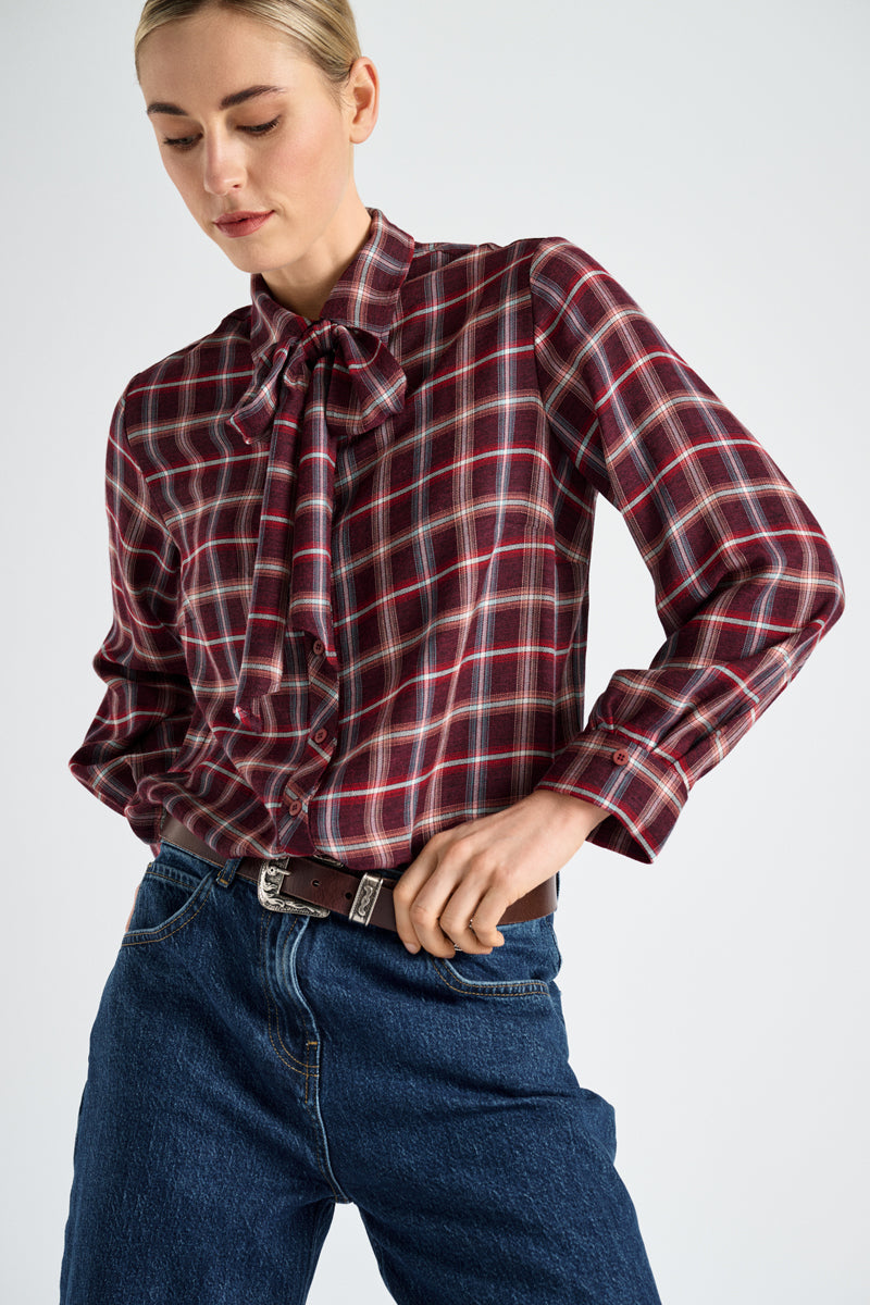 Blouses lange mouw bordeaux Marie Méro