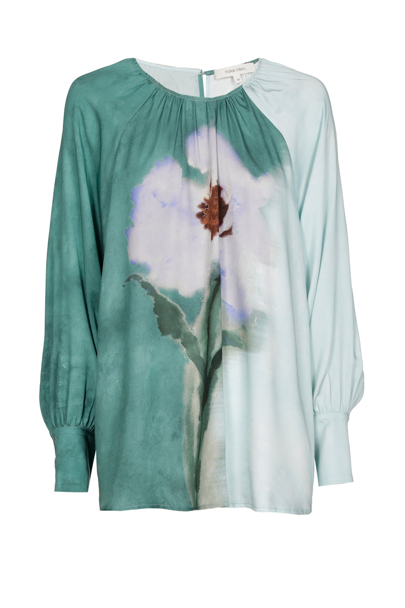 Blouses korte mouw groen Marie Méro