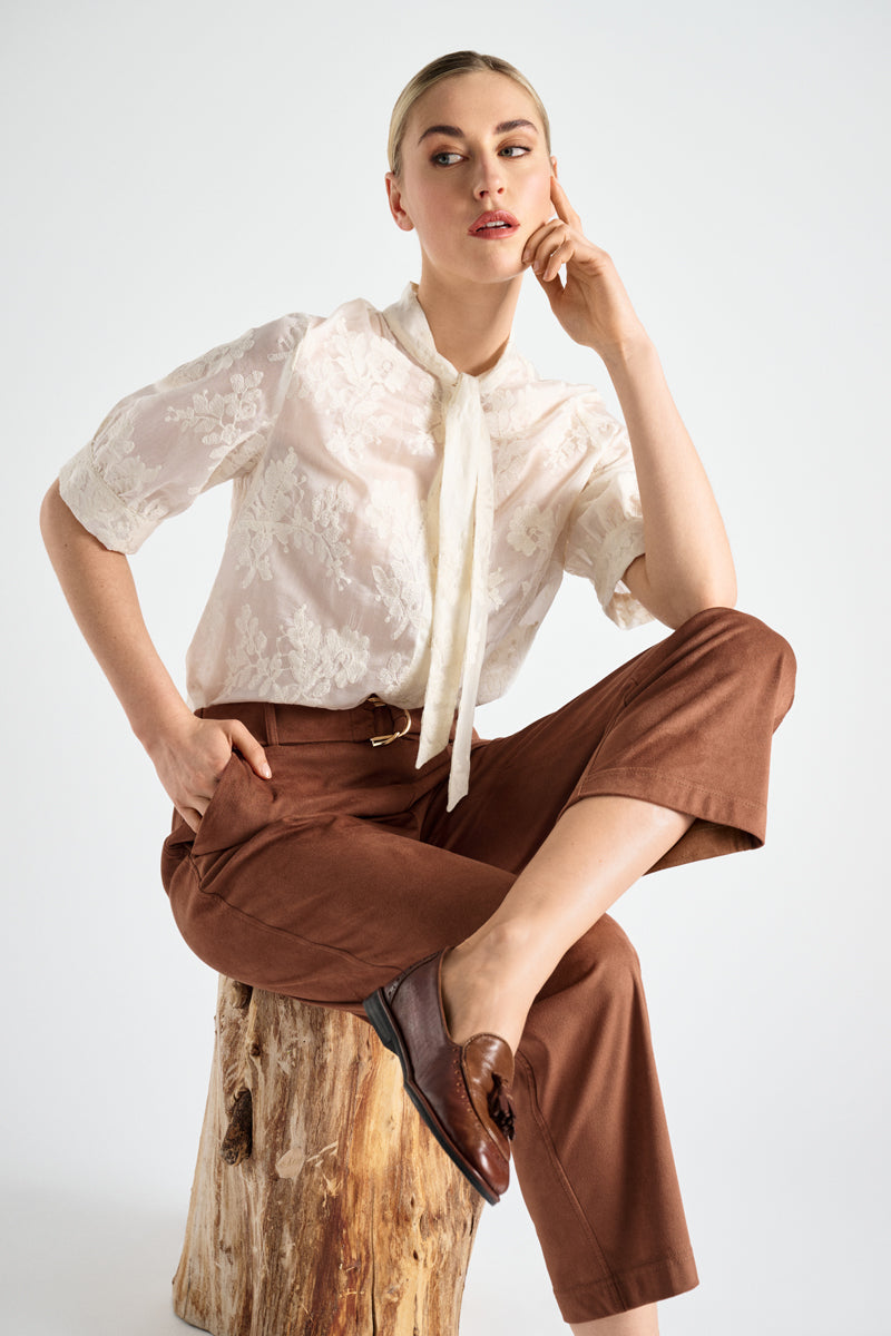Blouses lange mouw beige Marie Méro