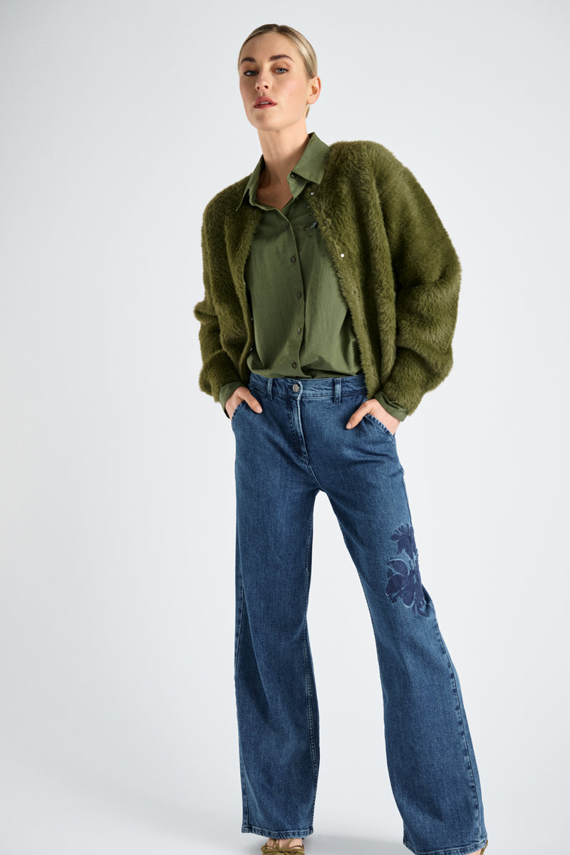 Blouses lange mouw groen Marie Méro
