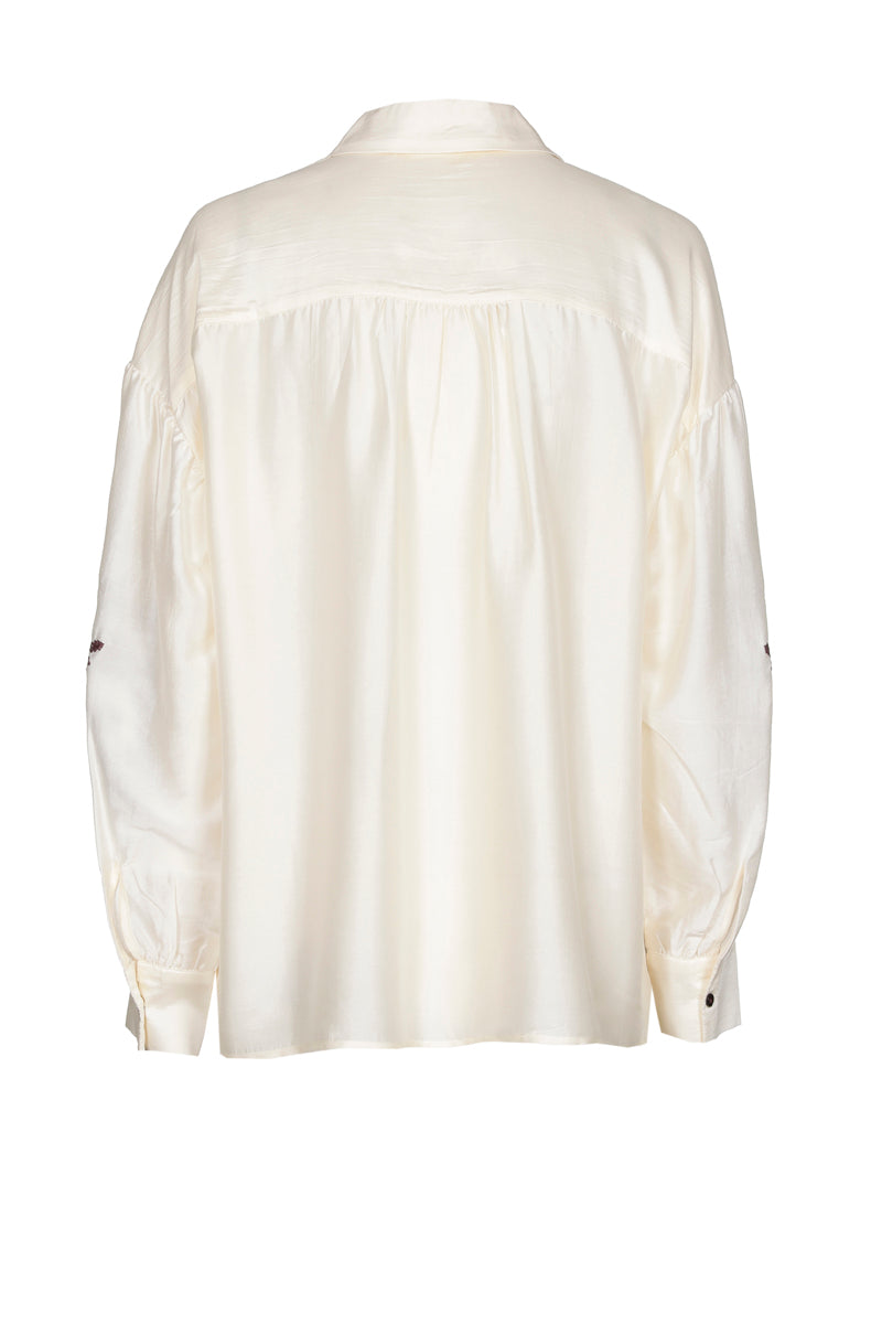 Blouses lange mouw beige Marie Méro