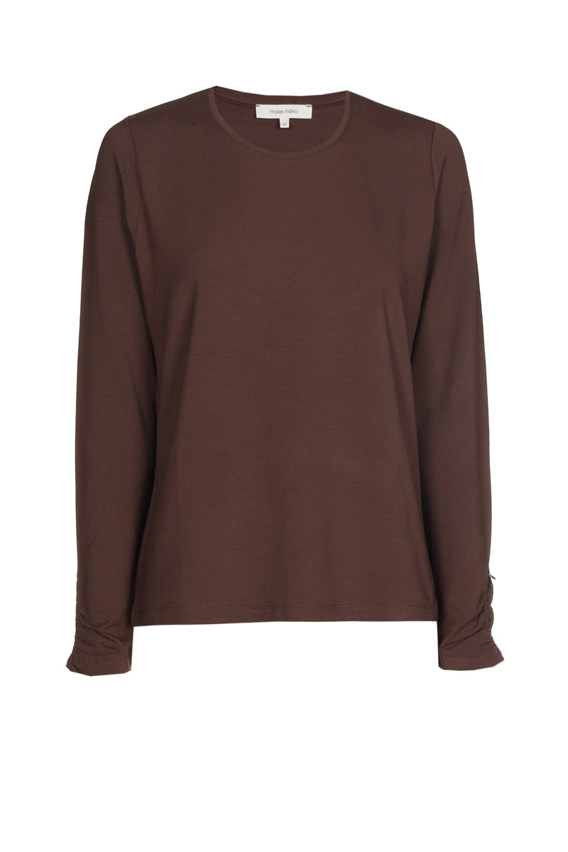 T-shirts lange mouw bruin Marie Méro