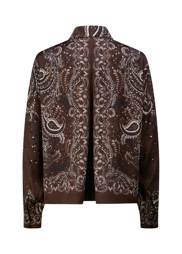 Blouses lange mouw bruin RIANI