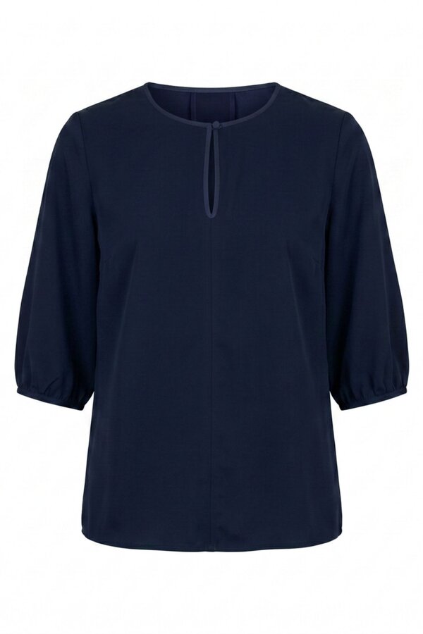 Blouses lange mouw navy Due Amanti