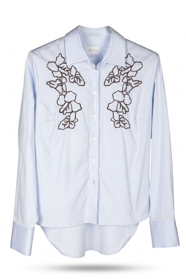 Blouses lange mouw blauw Due Amanti