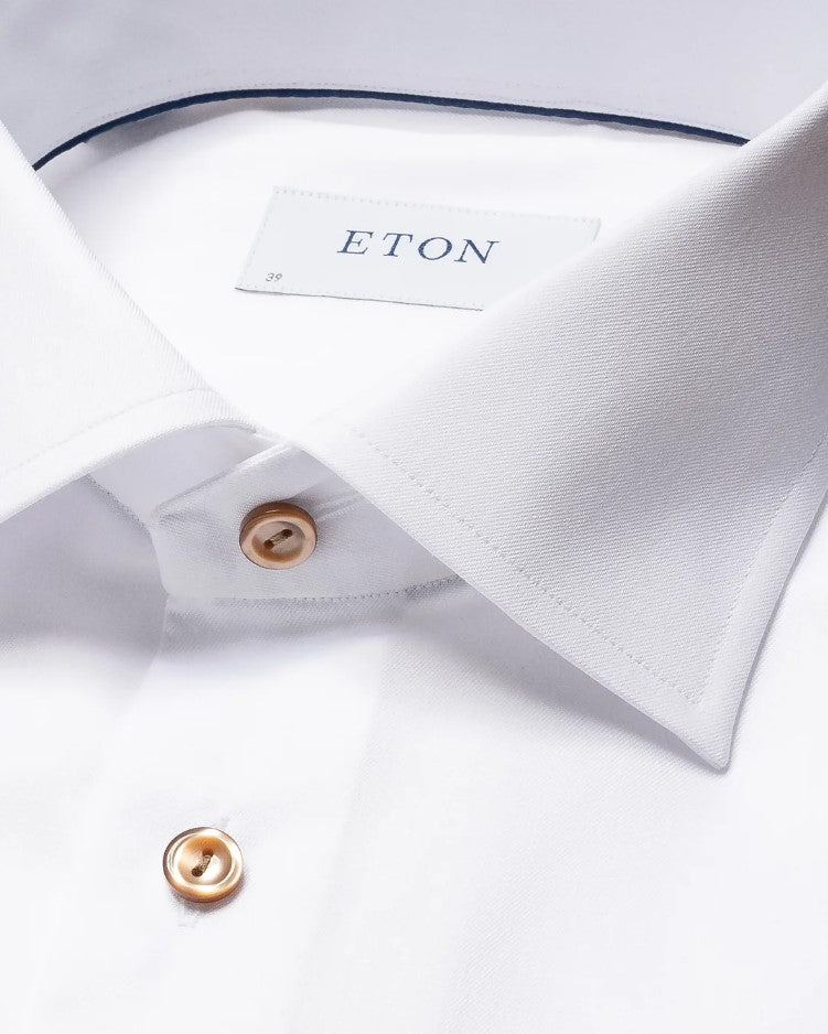 Hemden lange mouw wit ETON SHIRT