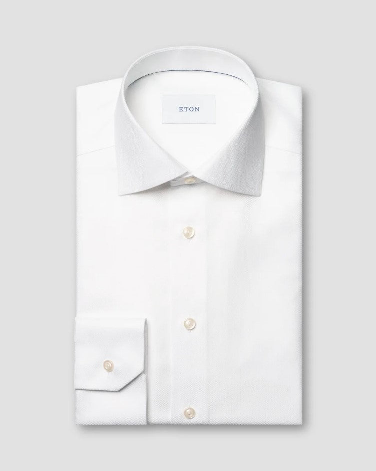 Hemden lange mouw wit ETON SHIRT