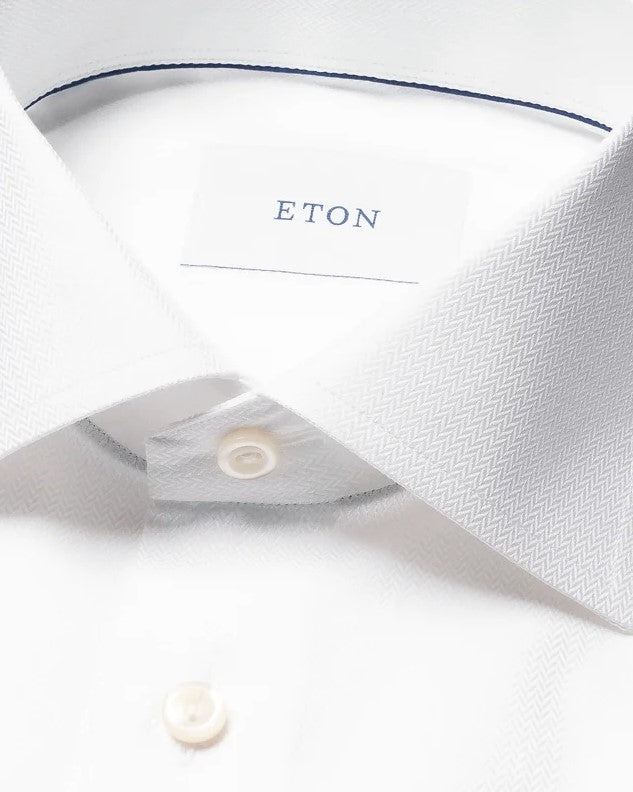 Hemden lange mouw wit ETON SHIRT