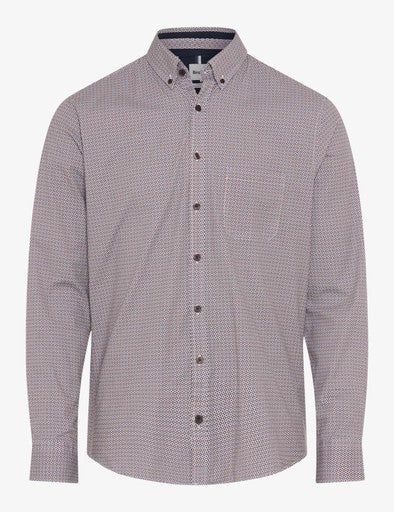 Hemden lange mouw bruin BRAX