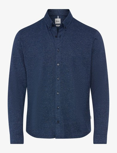 Hemden lange mouw blauw BRAX