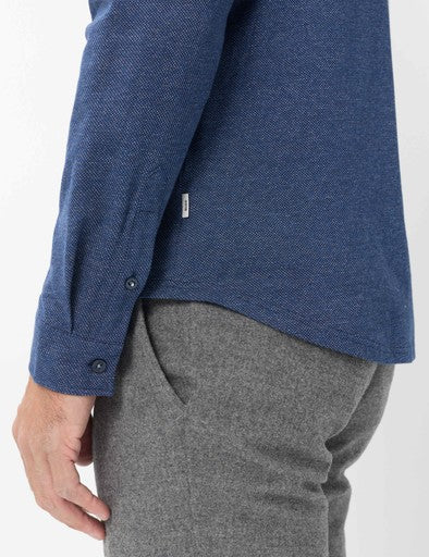 Hemden lange mouw blauw BRAX