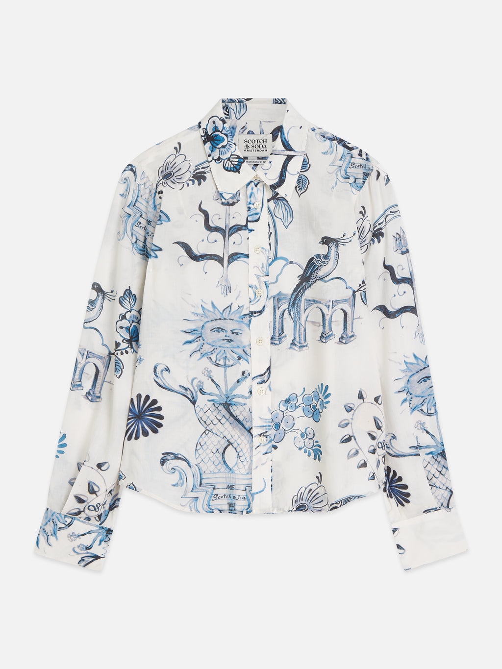 Blouses lange mouw beige Scotch & Soda