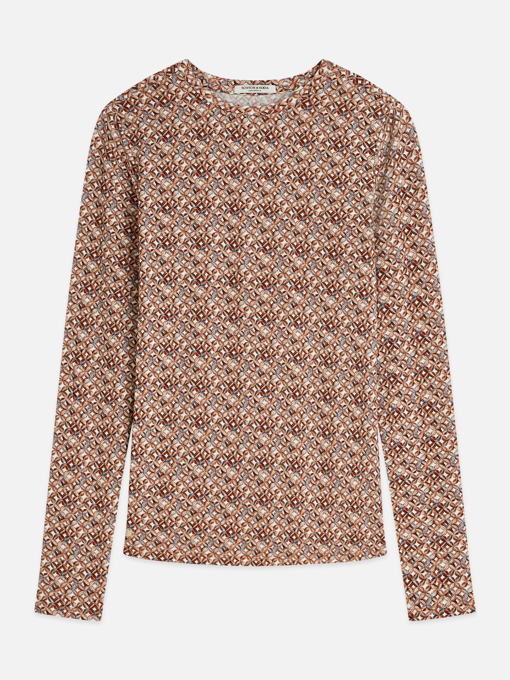 T-shirts lange mouw bruin Scotch & Soda