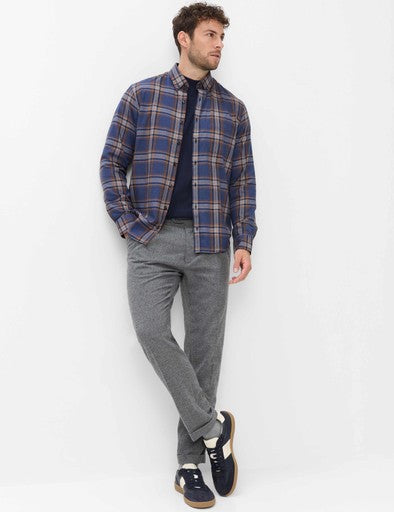 Hemden lange mouw navy BRAX
