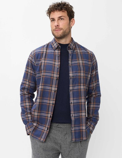 Hemden lange mouw navy BRAX