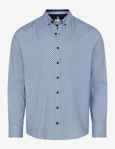 Hemden lange mouw blauw BRAX