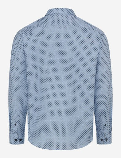 Hemden lange mouw blauw BRAX